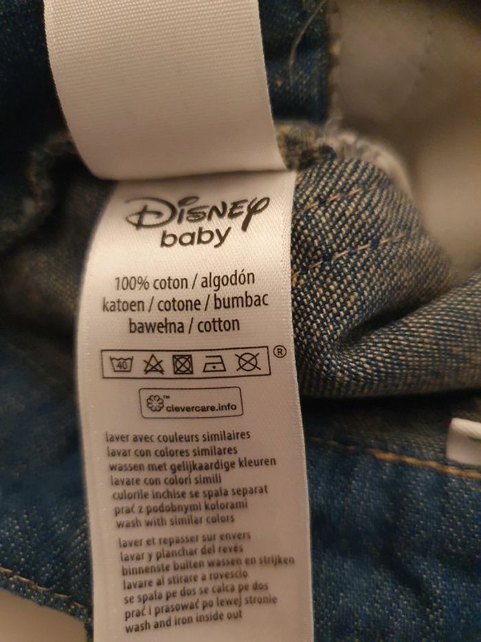 Salopette Disney en denim Taille 3 mois - photo numéro 9