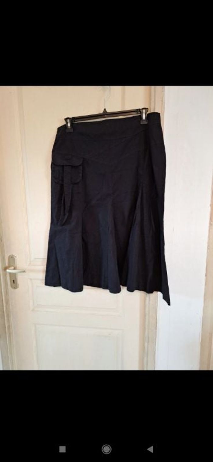 Jupe femme plissée noire