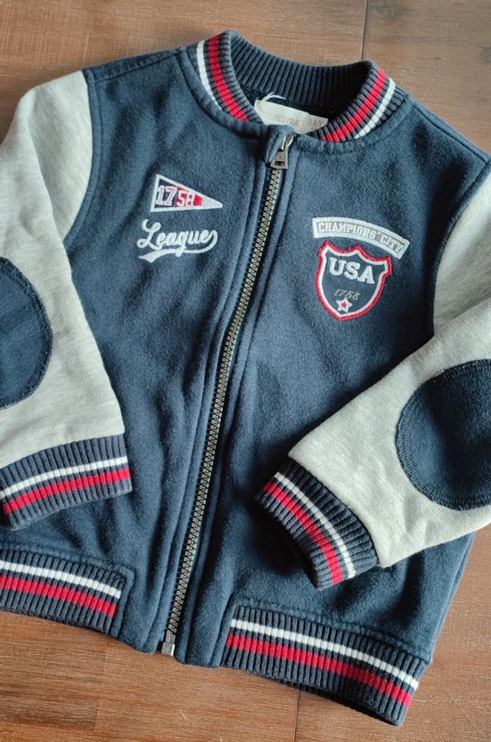 Gilet zippé Base-ball 3 ans