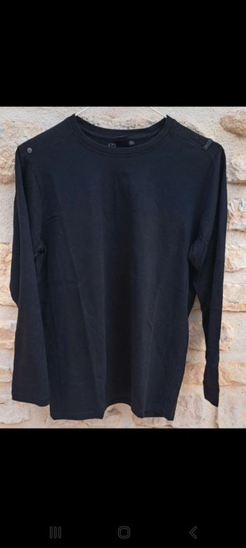 Tee-shirt manches longues noir Bikool 16 ans
