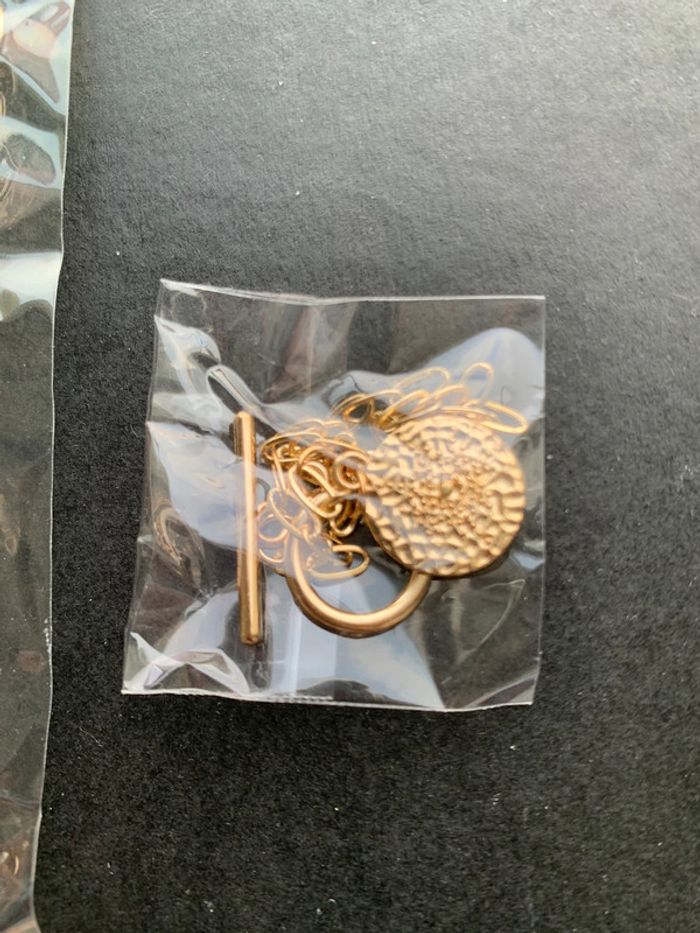 Ensemble collier et bracelet dorés - photo numéro 3