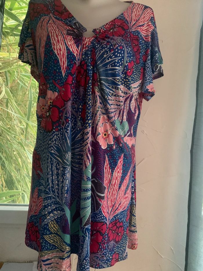 Blouse Afibel taille 46-48 colorée - photo numéro 4