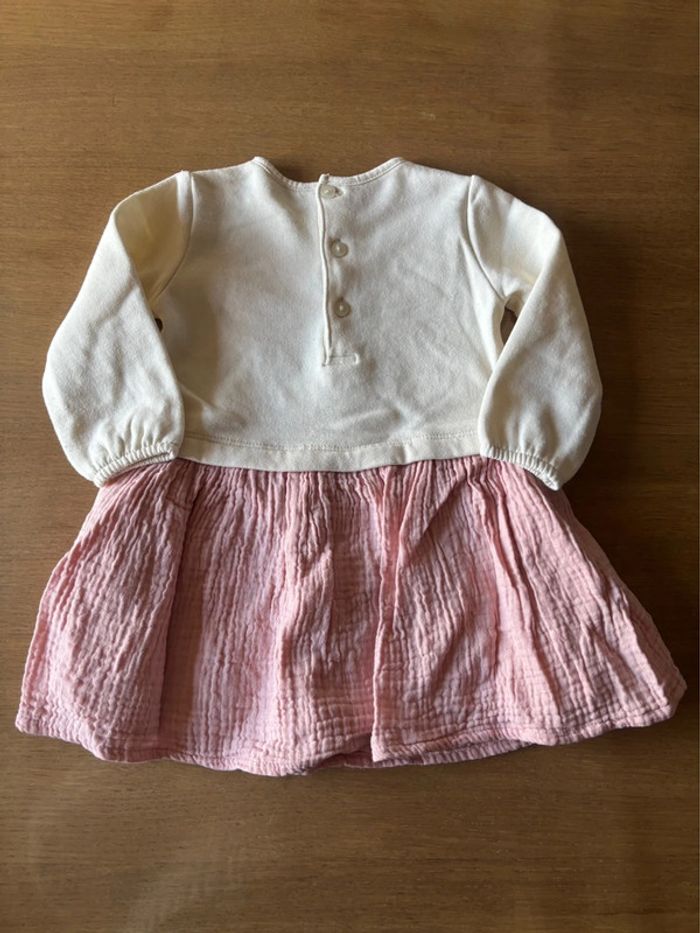 Robe beige et rose - photo numéro 2