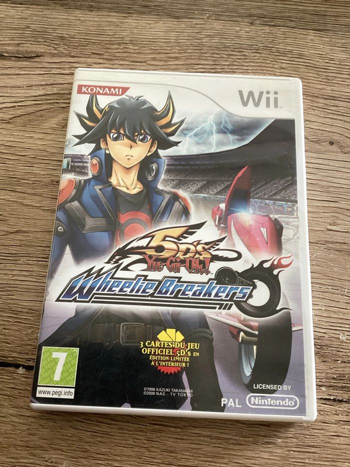 boîte Nintendo wii avec notice yu gi oh 50’s wheelie breakers Nintendo wii vendu sans le jeu