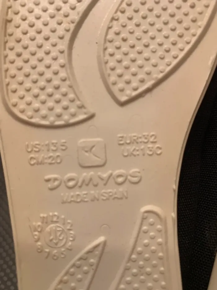 Chaussons de gym en tissu enfant, noir T. 32 - photo numéro 6