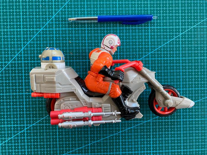 Figurine Star Wars Cutoms - Luke Skywalker's Rebel Chopper - Hasbro 2005 - photo numéro 4