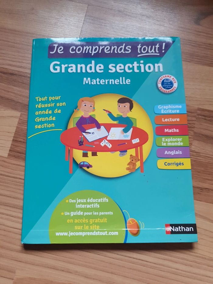 livre je comprends tout grande section