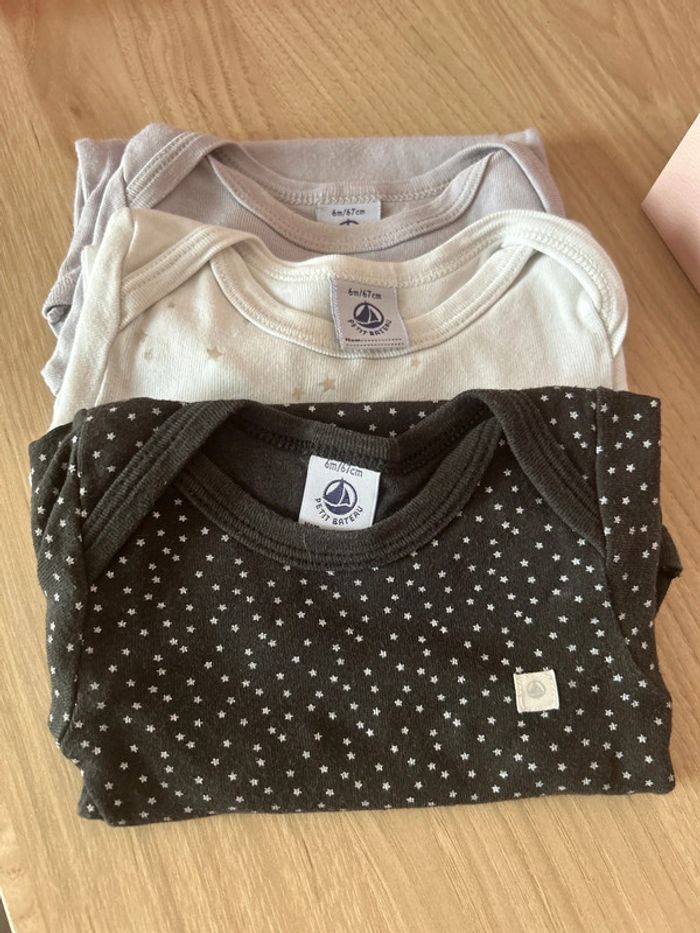 Lot bodies petit bateau manches longues