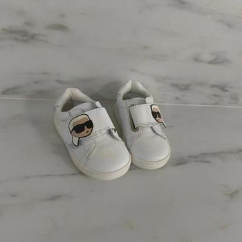 Baskets à scratch en cuir pour bébé Pointure 20 Karl Lagerfeld