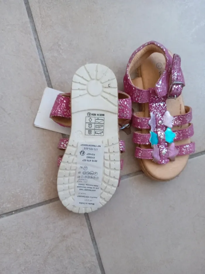 Sandales fille T27 - photo numéro 5