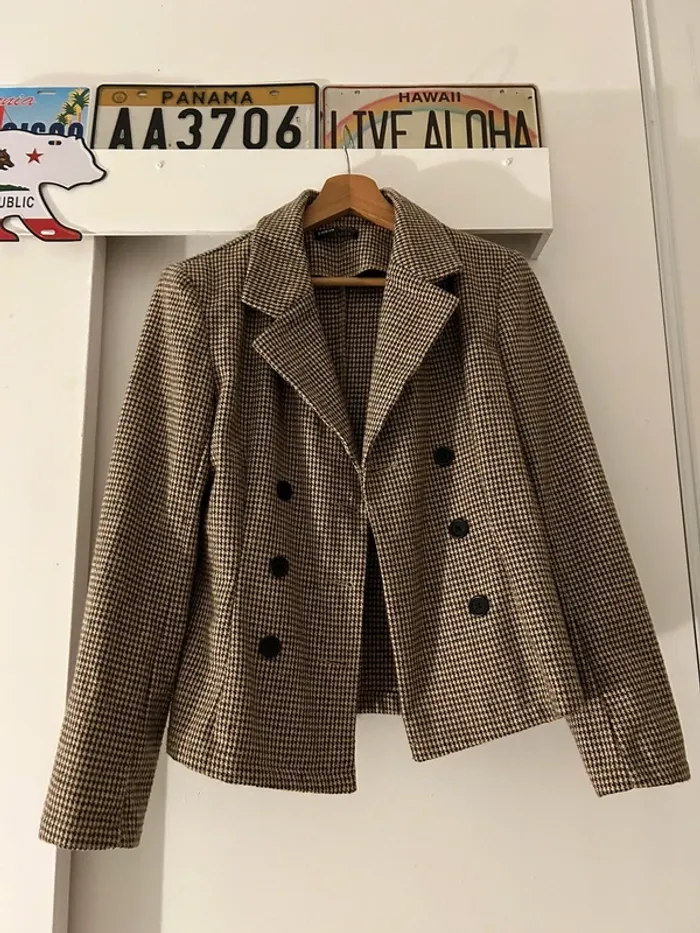 Veste marron et beige - Shein
