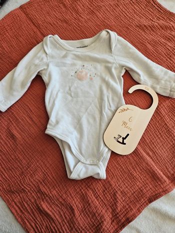 Body manches longues / 6 mois
