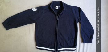 Gilet zippé 18 mois