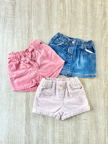 3 shorts fille