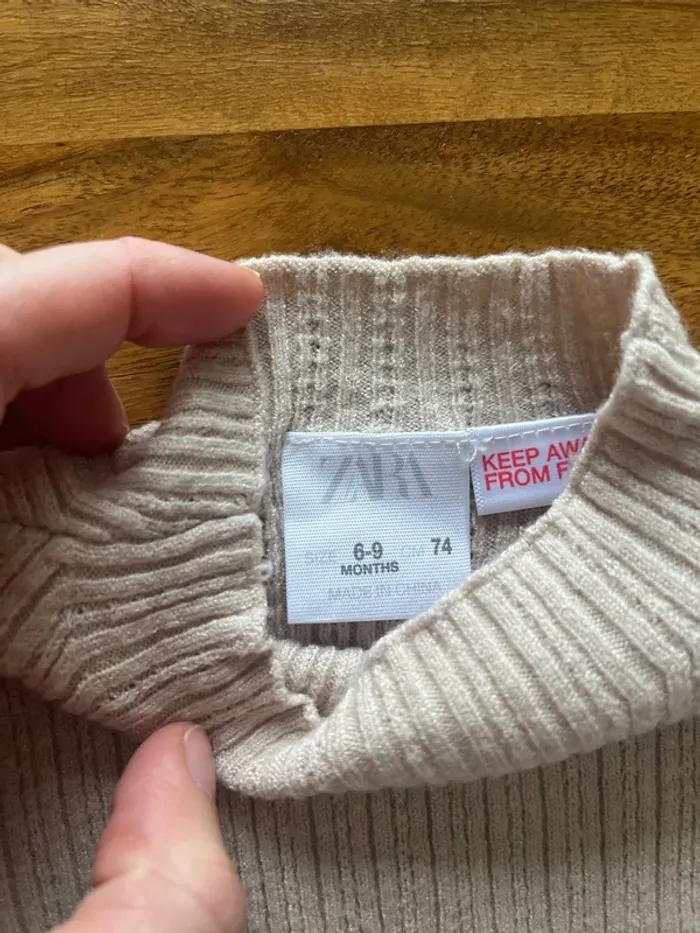 Pull beige Zara - photo numéro 2