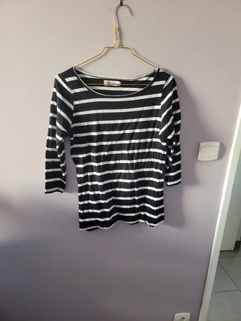 T-shirt marinière manches 3/4 taille 1 Women Only
