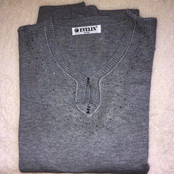 Pull gris 42/44 neuf Evelin