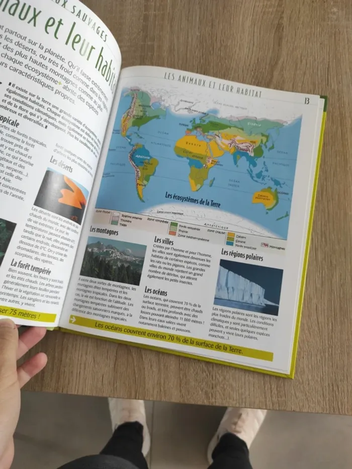 Livre édition atlas les animaux sauvages - photo numéro 4