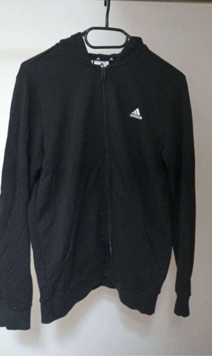 Veste à capuche Adidas noir