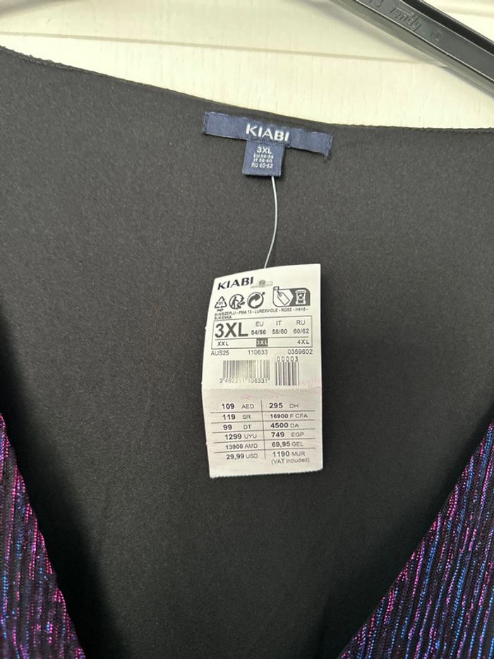 Robe bleue rose 54/56 - photo numéro 4