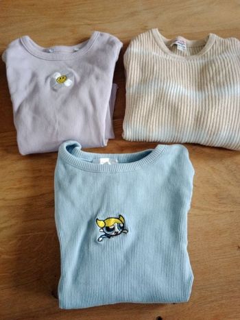 3 Pulls longues manches taille S