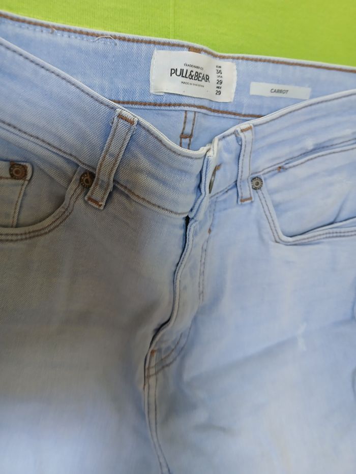 Jean bleu ciel pull & beau taille 36