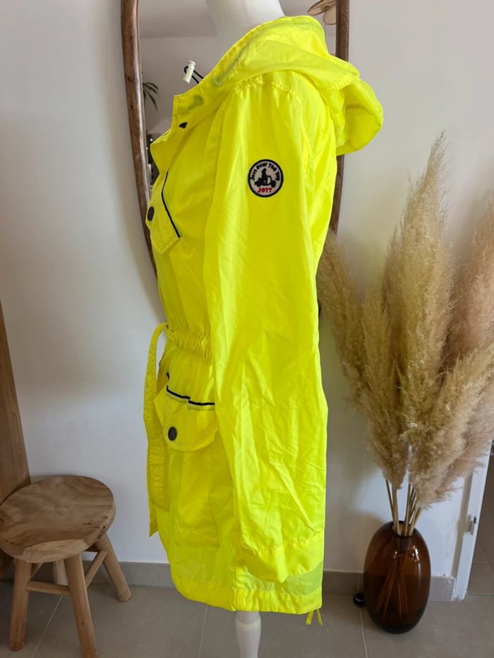 Imperméable long à capuche jaune Jott - photo numéro 5