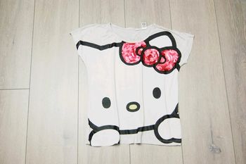 Maillot manche courte. Blanc. 10 ans fille. Marque H & M