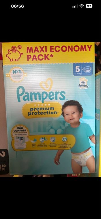 1 carton pampers premium 5