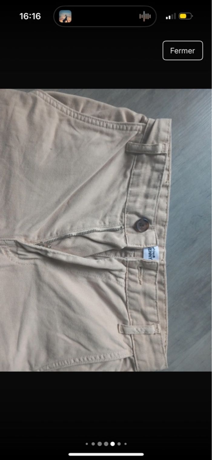 jeans cargo beige femme - photo numéro 4