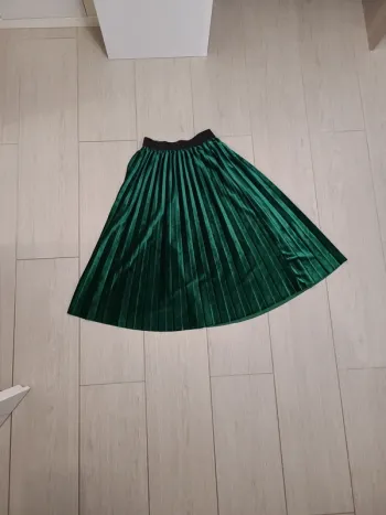 Jupe verte en velours