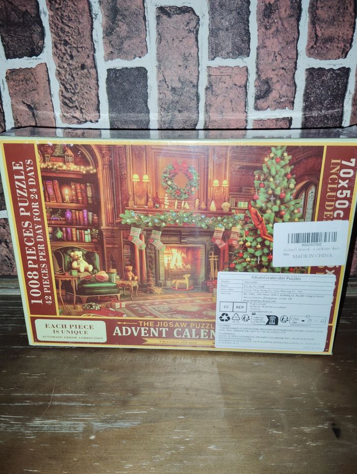 Calendrier de l'avent de Noël 1008 pièces