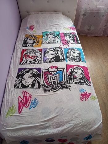 Housse de couette et taie d oreiller Monster high 