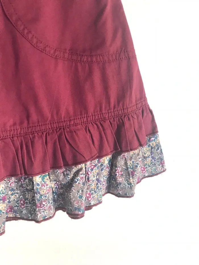 Jupe 10 ans bordeaux à volants - photo numéro 6