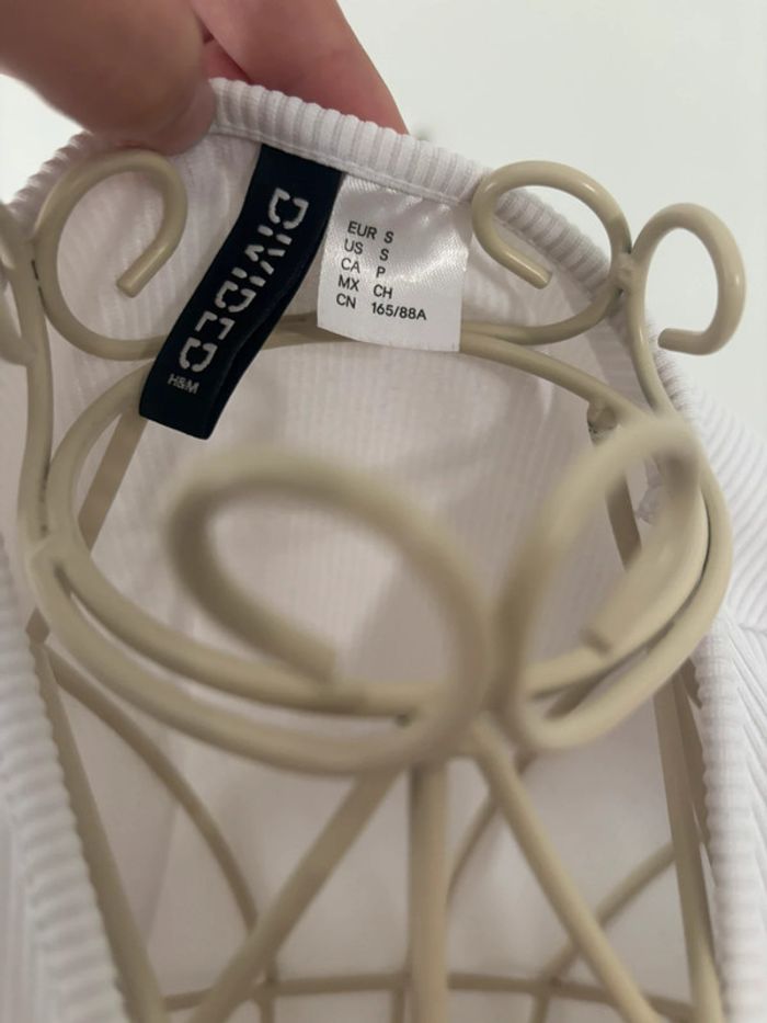 Top blanc H&M Divided - Taille S - photo numéro 8