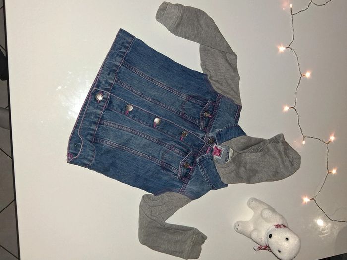 Veste en jean avec capuche en coton Cecilia Girl Style - photo numéro 2