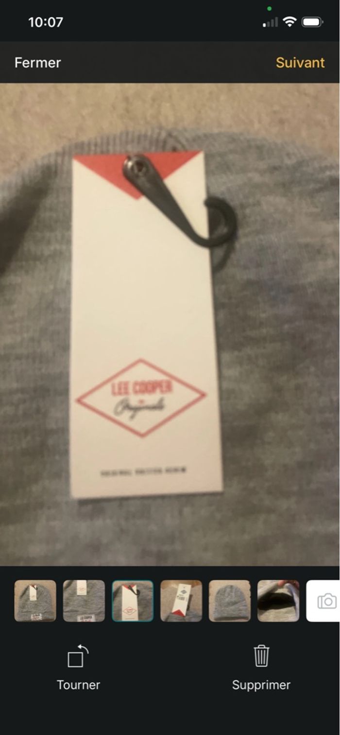 Bonnet leeCooper doublée, polaire, original, neuf avec étiquette - photo numéro 2