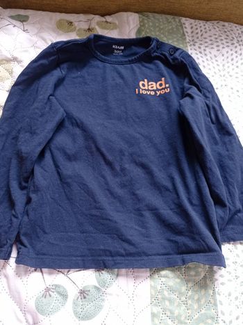 Tee shirt ml papa 3 ans