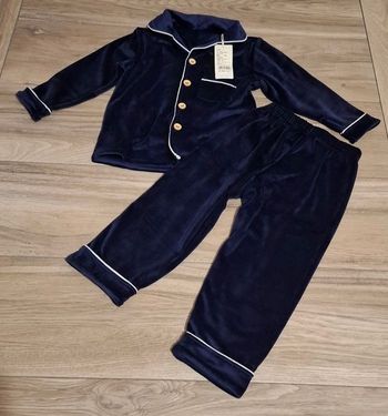 Pyjama enfant Mixte 2 pièce bleu marine