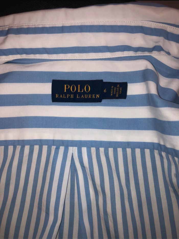 Ralph Lauren robe-chemise en coton rayé. Neuve. Taille 6US. - photo numéro 8