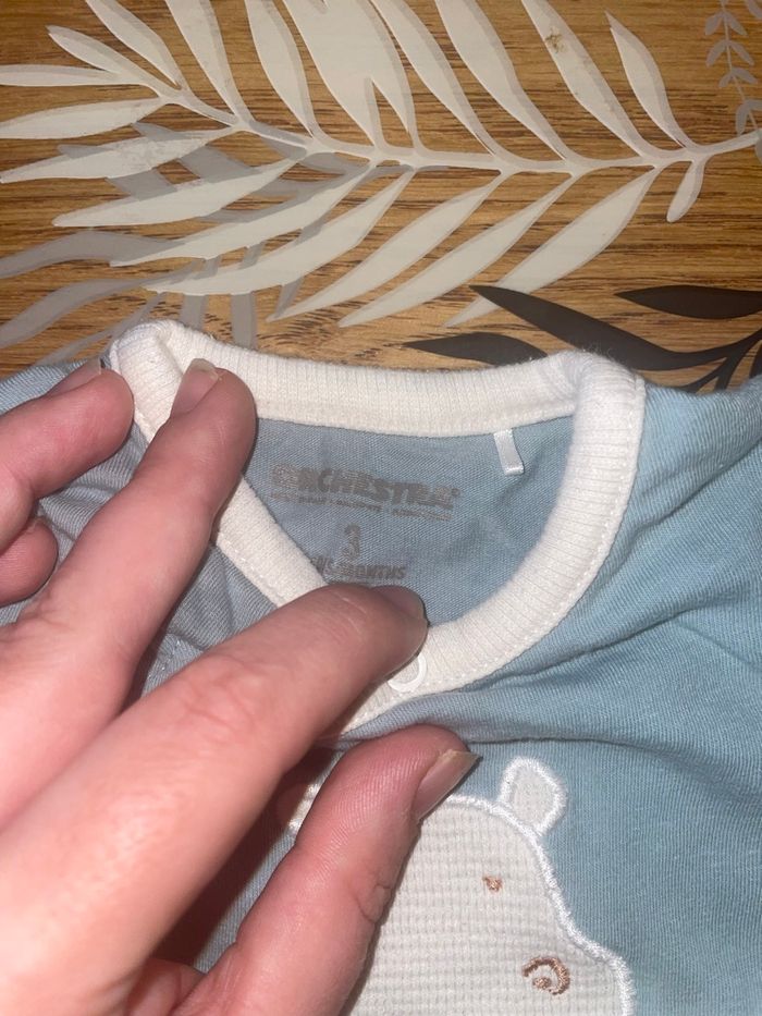 Lot de 2 pyjamas en coton ouverture avant orchestra bb 3 mois - photo numéro 8