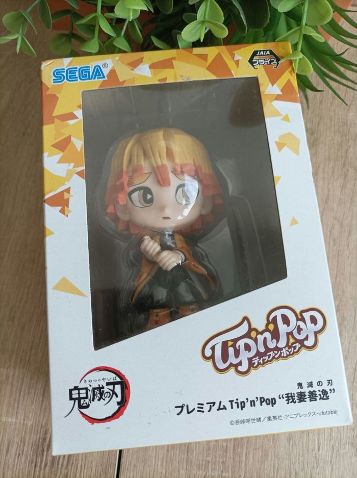 Figurine Zenitsu Agatsuma Demon Slayer Kimetsu no yaiba Sega tip top