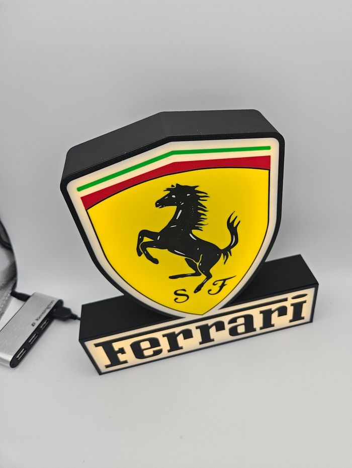 Lampe lumineuse à led Ferrari - photo numéro 5