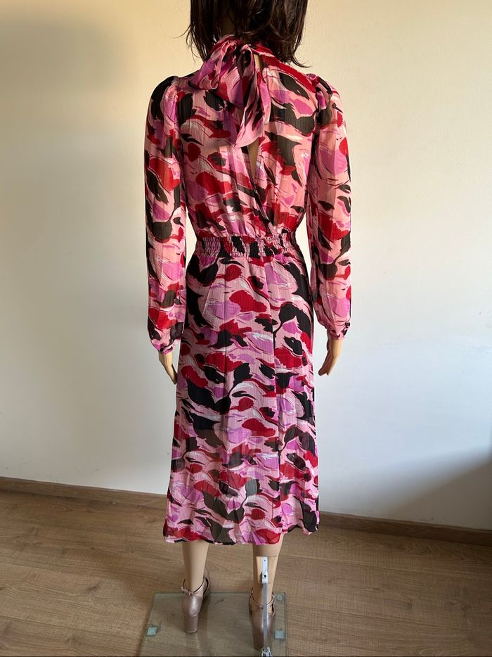 Robe longue rose neuve à manches longues Morgan taille 36 (valeur 90€) - photo numéro 6