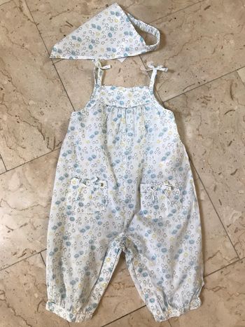 Combinaison à bretelles 18 Mois et bandeau