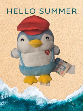 Doudou pingouin France Miniso