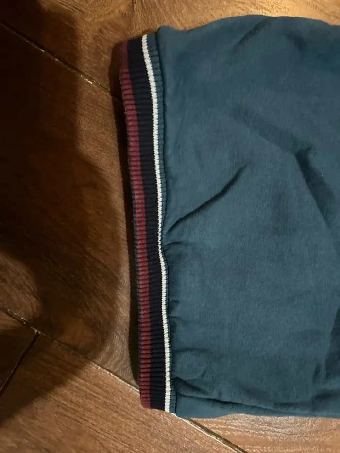 Sweat Pull à capuche garçon bleu canard motif rugby tigre sergent major taille 3 ans 98 cm - photo numéro 9