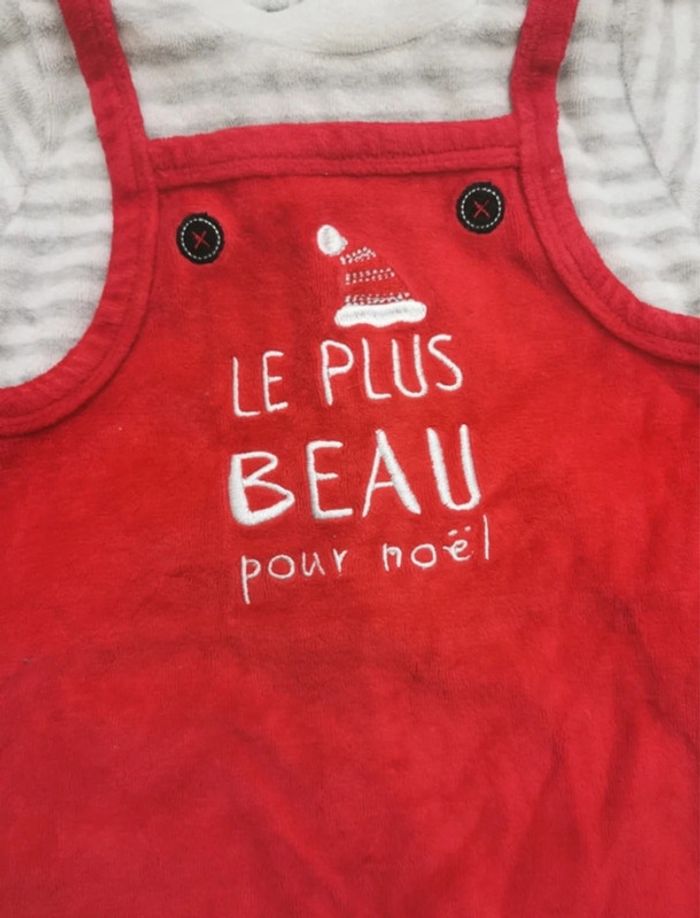 🌺Pyjama 1 piece de Noël 12mois Gemo🎄 - photo numéro 4
