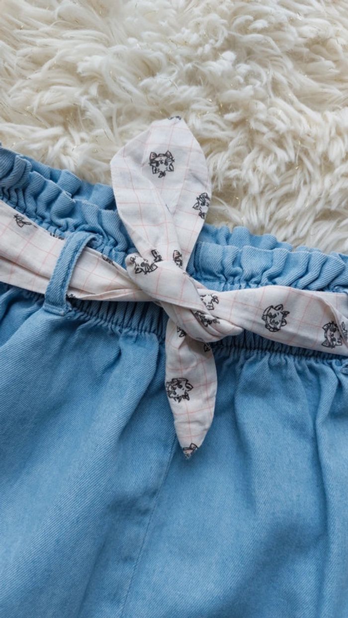 Short avec ceinture marie 18 mois Disney - photo numéro 2