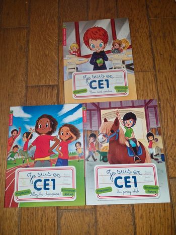 Lot de 3 livres je suis en Ce1